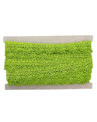 Passamaneria Pizzo Macramè Merletto Fiore Campanella Smerlato Alto 2,5 Cm