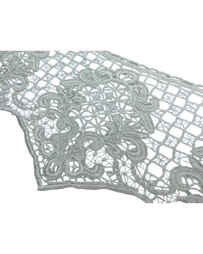 Passamaneria Pizzo Merletto Macramè Disegno Ghirigoro Punta Smerlato Alto 20 Cm