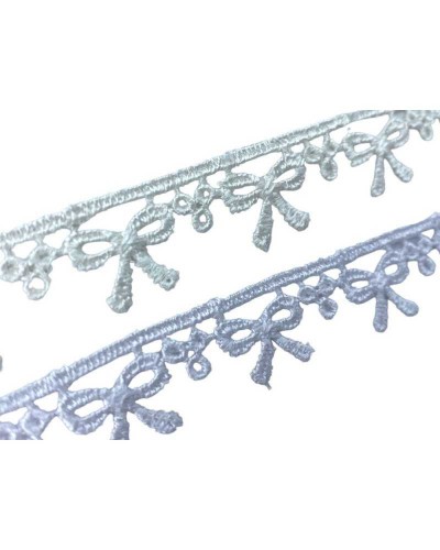 Passamaneria Pizzo Macramè Disegno Ricamo Fiocchetto Puntina Alto 1,5 Cm