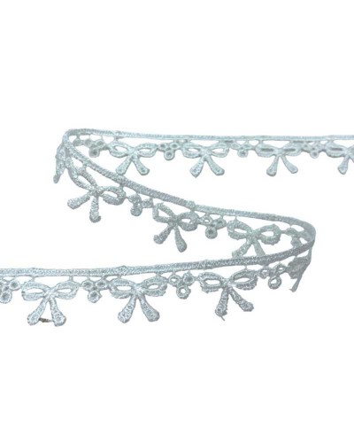 Passamaneria Pizzo Macramè Disegno Ricamo Fiocchetto Puntina Alto 1,5 Cm