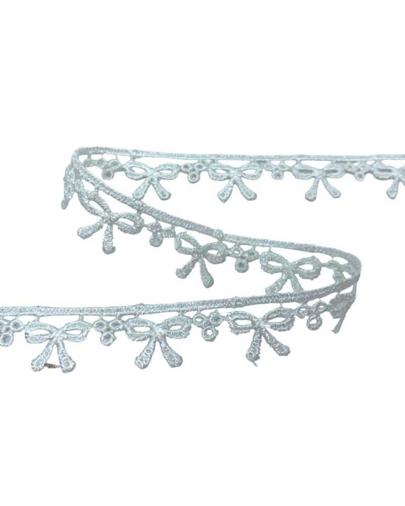 Passamaneria Pizzo Macramè Disegno Ricamo Fiocchetto Puntina Alto 1,5 Cm