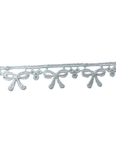 Passamaneria Pizzo Macramè Disegno Ricamo Fiocchetto Puntina Alto 1,5 Cm