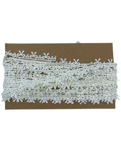 Passamaneria Pizzo Macramè Disegno Ricamo Fiocchetto Puntina Alto 1,5 Cm