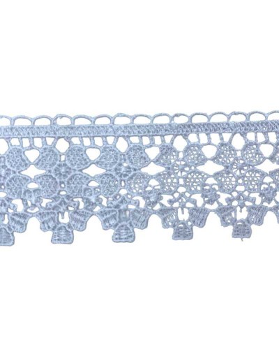 Passamaneria Pizzo Merletto Macramè Fiore Trifoglio Alto 6 Cm