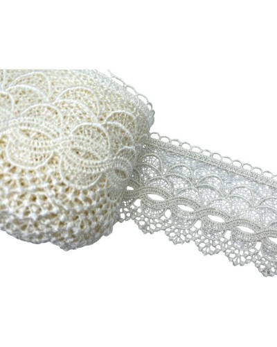 Passamaneria Pizzo Macramè Punta Disegno Archi Smerlato Alto 10 Cm