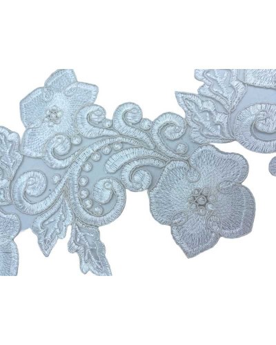 50 Cm Passamaneria Pizzo Rebrodè Bordo Tramezzo Smerlato Ritagliabile Sposa Fiore Alto 15 Cm