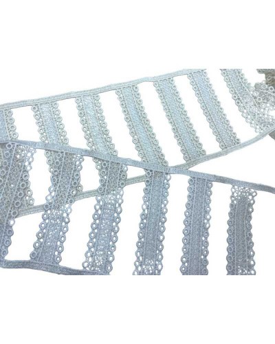 Passamaneria Pizzo Macramè Merletto Asole Tendina Infila Bastone Alta 14 Cm