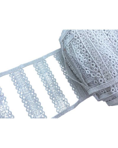 Passamaneria Pizzo Macramè Merletto Asole Tendina Infila Bastone Alta 14 Cm