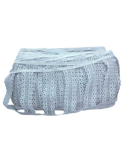 Passamaneria Pizzo Macramè Merletto Asole Tendina Infila Bastone Alta 14 Cm