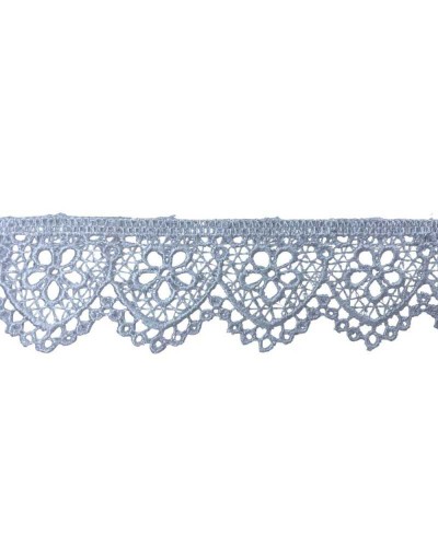 Passamaneria Pizzo Macramè Merletto Ricamo Fiore Smerlato Alto 3 Cm