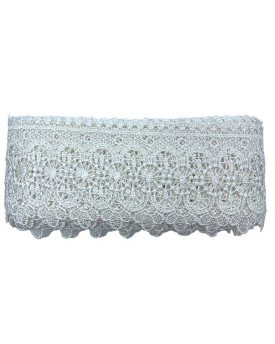 Passamaneria Pizzo Macramè Merletto Ricamo Cerchi Alto 9 Cm