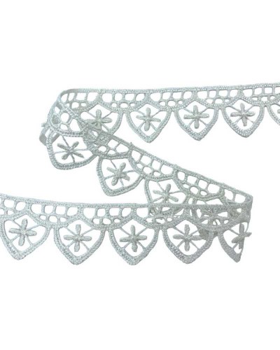 Passamaneria Pizzo Sacro Archetti Ricamo Croce Punta Merletto Macramè Alto 3 Cm