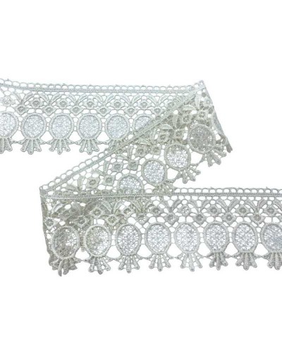 Passamaneria Merletto Pizzo Macramè Panna Punta Alto Cm
