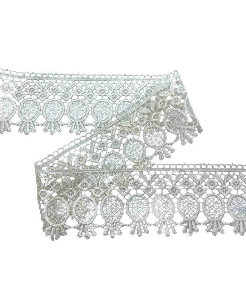 Passamaneria Merletto Pizzo Macramè Panna Punta Alto Cm