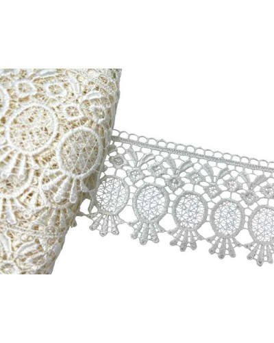 Passamaneria Merletto Pizzo Macramè Panna Punta Alto Cm