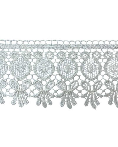 Passamaneria Merletto Pizzo Macramè Panna Punta Alto 8 Cm