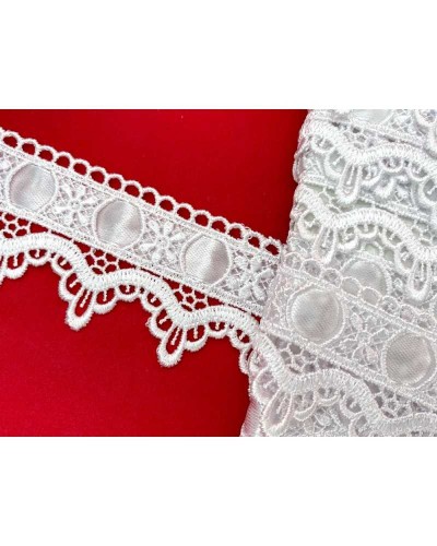Passamaneria Pizzo Macramè Passanastro Raso Alto 4,5 Cm