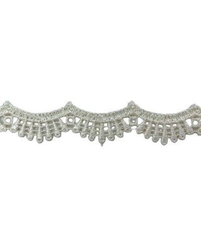 Passamaneria Puntina Merletto Ecrù Pizzo Smerlato Modello Archetti Alto 15 Mm