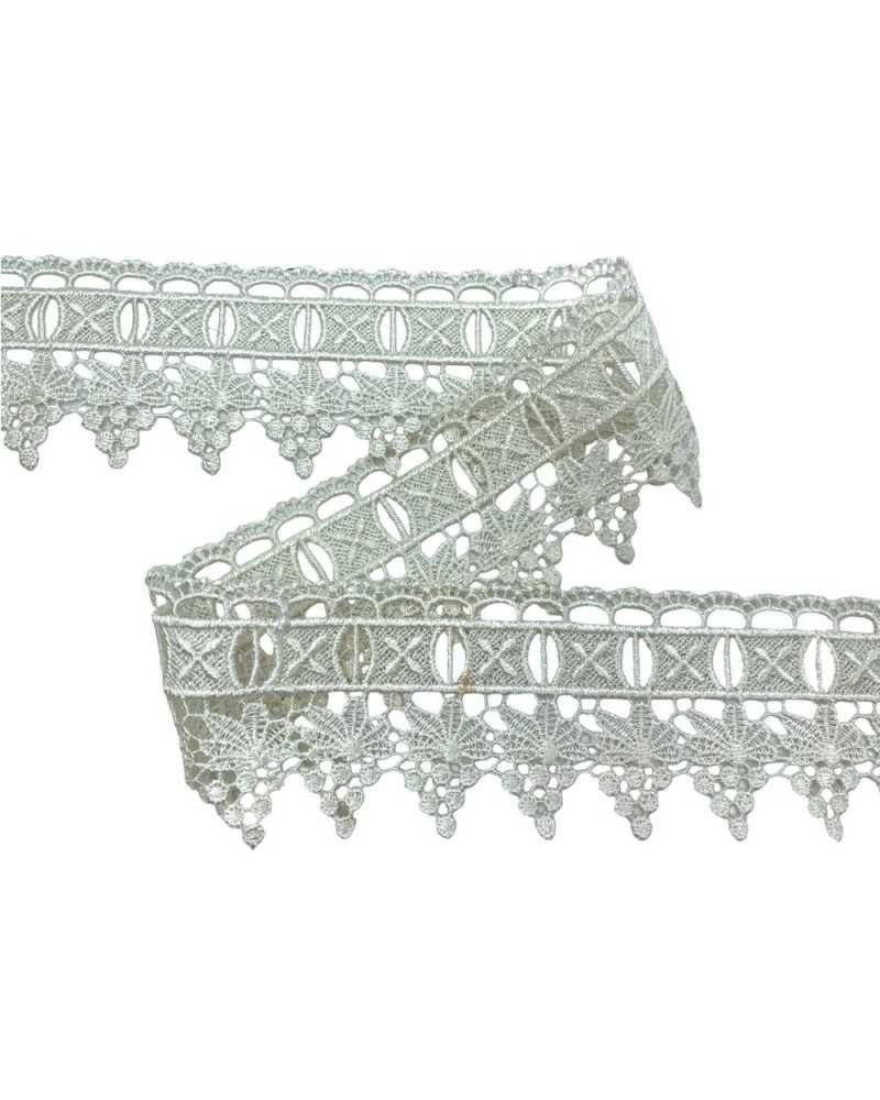 Passamaneria Tomaselli - Pizzo Macramè Raso 4,5cm Bordeaux