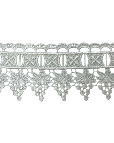 Passamaneria Pizzo Macramè Panna Passanastro Fiore Alto 6 Cm