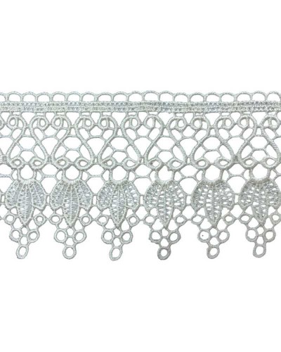 Passamaneria Pizzo Macrame Merletto Ecrù Punta Ricamo Alto 10 Cm