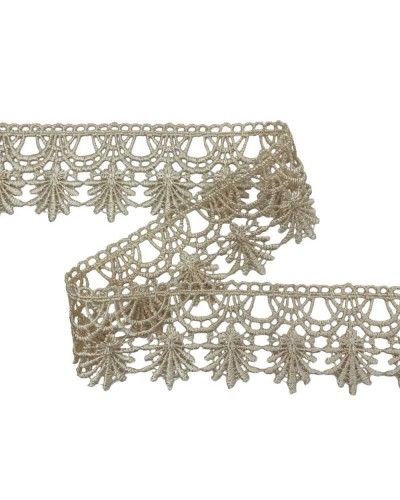 Passamaneria Pizzo Macramè Merletto Ricamo Archetti Fiore Alto 5 Cm