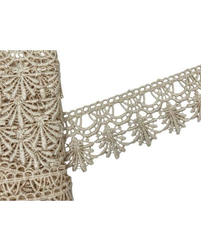 Passamaneria Pizzo Macramè Merletto Ricamo Archetti Fiore Alto 5 Cm