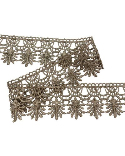 Passamaneria Pizzo Macramè Merletto Ricamo Archetti Fiore Alto 5 Cm