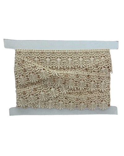 Passamaneria Pizzo Macramè Merletto Ricamo Archetti Fiore Alto 5 Cm