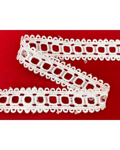 Passamaneria Macramè Passanastro Bianco Alto 2,5 Cm