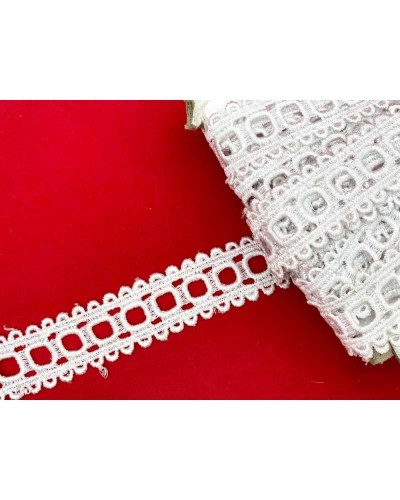 Passamaneria Macramè Passanastro Bianco Alto 2,5 Cm
