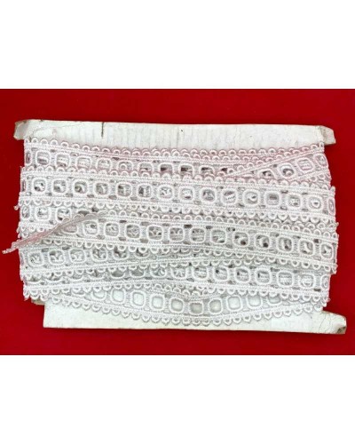 Passamaneria Macramè Passanastro Bianco Alto 2,5 Cm