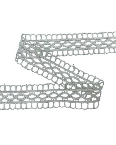 Passamaneria Macramè Tramezzo Bordo Panna Ricamo Infinito Alto 3 Cm