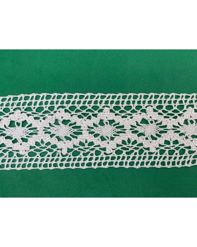 50 Cm Passamaneria Tramezzo Bordo Merletto Pizzo Viscosa Macramè Ricamo Rombo Alto 5 Cm
