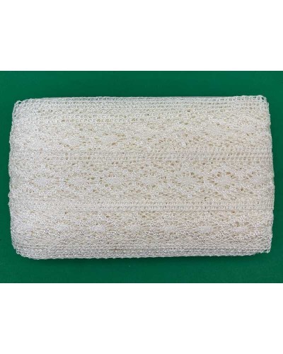 50 Cm Passamaneria Tramezzo Bordo Merletto Pizzo Viscosa Macramè Ricamo Rombo Alto 5 Cm