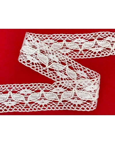 50cm Tray Traszzo Border Lace Lace Viscose Macramè Embroidery Leaf High 3.5 cm