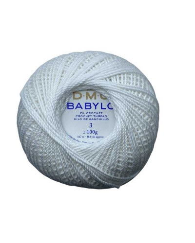 DMC Babylo Filato per Uncinetto N 3– 6 Capi, 167 m, 100% Cotone, Alta Qualità