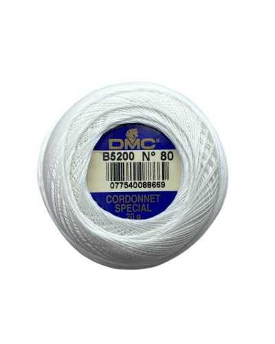 Cordonetto Special B5200 Nr. 80 DMC Weiß 20 Gramm Häkelgarn
