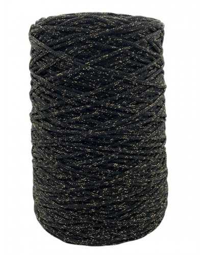 Cordoncino Knit Bags Thai Lamè Nero Oro Rocca 500 Gr