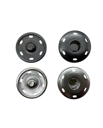 Silver Steel Sew-on Automatic Pressure Button 3,5 Cm Linear Size 54