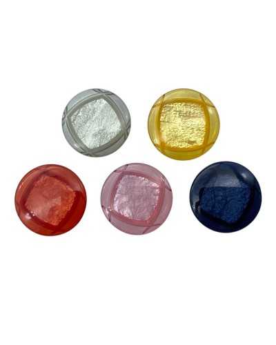 Bottone Tondo in Plastica Trasparente 1,5 cm