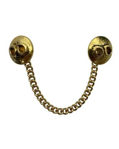 Bouton en résine doré pour ligne Mozzetta 36 Ø 23 mm avec chaîne de 10 cm