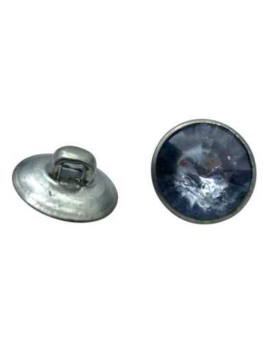 Ligne de bouton de strass 18 Ø 13 mm Base en métal avec fente argentée