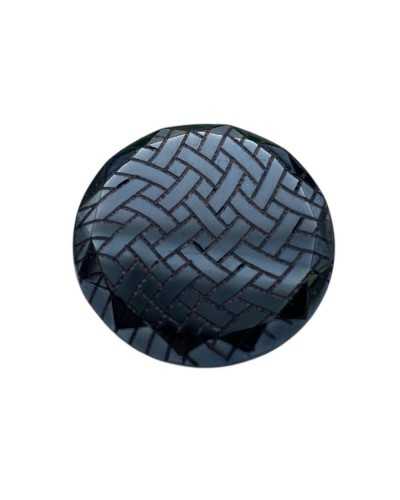 Black glass button line 36 Ø 23 mm Rifle cane finish