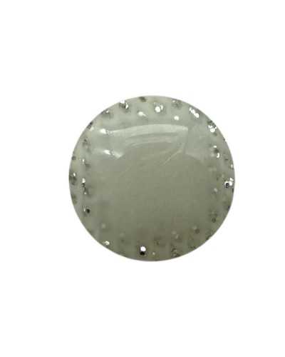 Línea de botón redondo de brillo 20 - 13 mm Poliéster
