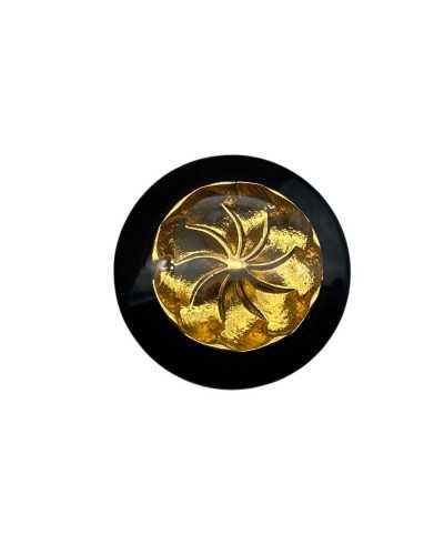 Blue Night Lineated Jewel Button 26 / Ø 16 mm