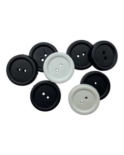 2-hole Lineate Plastic Button 36 Ø 25 mm