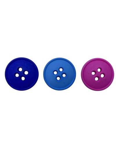 Round Button Ø 23 mm Lineated 36 Matte Polyester 4 holes