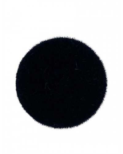 Botón de terciopelo negro Ø 20 mm Línea 28 Base de plástico