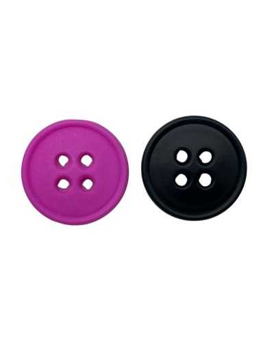 Round button - Ø 18 mm - Line 28 - Matt polyester - 4 holes